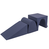 KiddyMoon foam playground wedge L/hill/tunnel PPZ-243, navy blue, Multi-Size