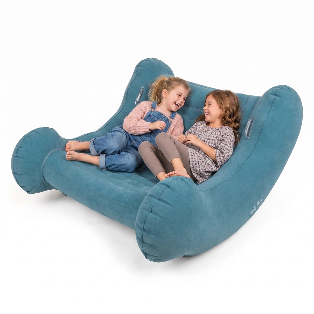 KiddyMoon Inflatable Sensory Rocker Chair For Kids With Pump And ...
