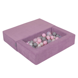 KiddyMoon Modular Foam Sofa for Children's with Balls Lightweight Sofa For Kids Room Comfortable Space-Saving with Storage Room Fabric Safe and Fun for Kids, , Sofa + 100 Balls