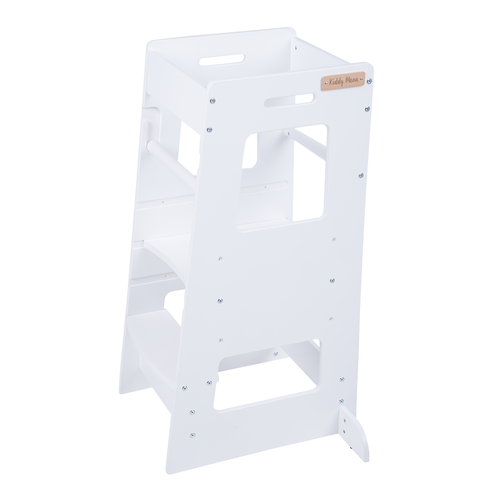 KiddyMoon Toddler Learning Tower ST-003, Montessori Kitchen Step Stool, White
