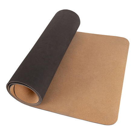 Cork Yoga Mat Durable Pilates And Fitness Mat With Non-Slip Base Natural Cork Surface Noise Reduction Elegant Design For Exercise Or Relaxation, natural, One Size