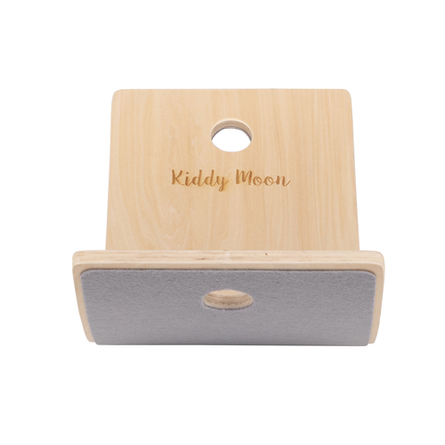 KiddyMoon Wooden Balance Board for Children Wooden Swing Board with Rope Montessori Toy for Kids Made of Wood Balancing Wobble Board for Babies 80x30cm, natural, board