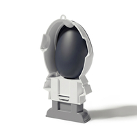 KiddyMoon Potty Training For Children Urinal for Boys Astronaut Design, White, UNI