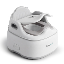 KiddyMoon Potty Training Chair for Toddlers Lockable Cover Anti-Slip Elements, Grey, UNI