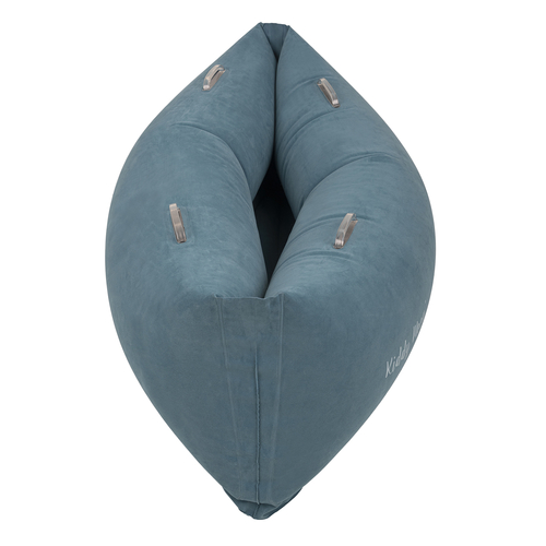 KiddyMoon Inflatable Sensory Peapod Chair For Kids With Handles And Pump, Blue, L