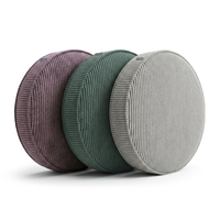 KiddyMoon 3-Piece Foam Elements for Kids Children's Room Accessory, green-light grey-purple, Lx3