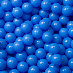 KiddyMoon Soft Plastic Play Balls ∅ 6cm / 2.36 Multi Colour Made in EU, blue, 500 Balls/6cm-2.36in
