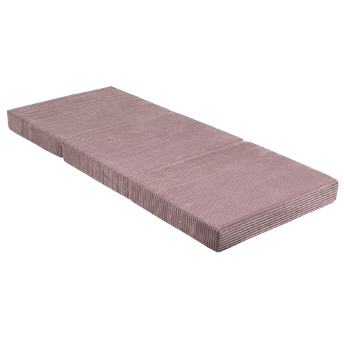 KiddyMoon Multifunctional Foam Mattress Foldable Bed Armchair Kids Children Sofa Folding Toddler Couch Chair for Playroom Bedroom Living Room, purple, 165x70x10 cm