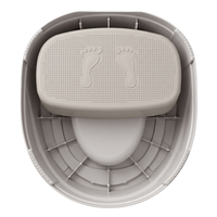 KiddyMoon Potty Training Chair for Toddlers with Step Stool and Lockable Lid, Beige, UNI