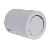 KiddyMoon Foam Playground For Kids Obstacle Course For Children and Babies Soft Construction Blocks, Certified Made In The EU, light grey, barrel/roller