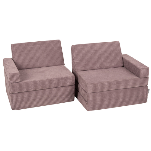 KiddyMoon Foam Sofa for Children Multifunctional Mattress Armchair Kids Foldable  Bed Folding Toddler Couch Chair for Playroom Bedroom Living Room, purple, Sofa