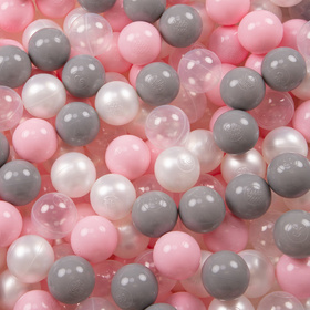 children colourfull foldable ballpit plastic balls, Pink: Pearl/ Grey/ Transparent/ Powderpink