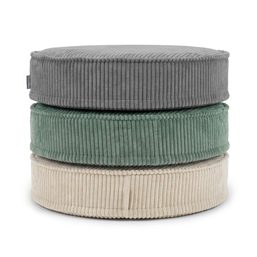 KiddyMoon 3-Piece Foam Elements for Kids Children's Room Accessory, green-beige-dark grey, Lx3