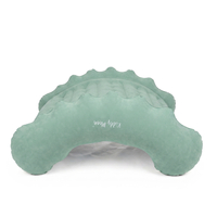 KiddyMoon Inflatable Sensory Rocker Chair For Kids With Pump And Handles, sage, L