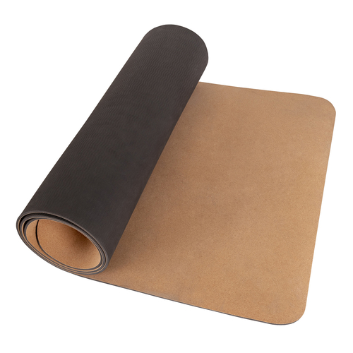 Cork Yoga Mat Durable Pilates And Fitness Mat With Non-Slip Base Natural Cork Surface Noise Reduction Elegant Design For Exercise Or Relaxation, natural, One Size