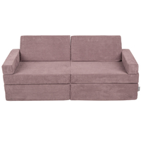 KiddyMoon Foam Sofa for Children Multifunctional Mattress Armchair Kids Foldable  Bed Folding Toddler Couch Chair for Playroom Bedroom Living Room, purple, Sofa