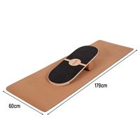Cork Yoga Mat Durable Pilates And Fitness Mat With Non-Slip Base Natural Cork Surface Noise Reduction Elegant Design For Exercise Or Relaxation, natural, One Size