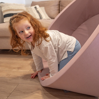 KiddyMoon Foam Ball Pit with Balls for Babies and Toddlers, Soft Sensory Play, Durable Removable Cover, Safe, heather:pastel beige/white/pearl, 90 x 30 cm / 300 Balls