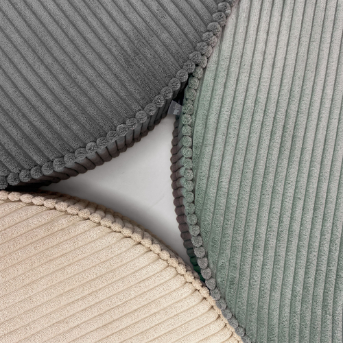 KiddyMoon 3-Piece Foam Elements for Kids Children's Room Accessory, green-beige-dark grey, Lx3