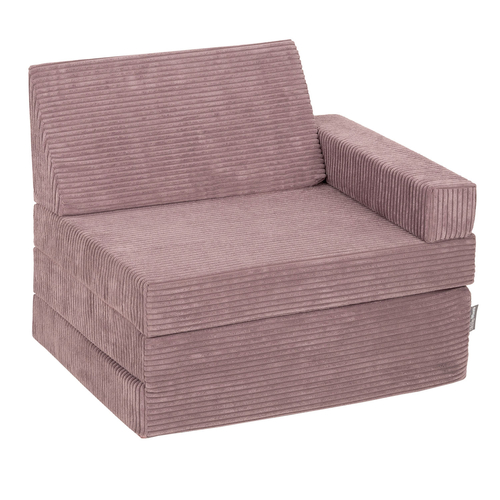 KiddyMoon Armchair Kids Foldable Children Multifunctional Foam Mattress Sofa Bed Folding Toddler Couch Chair for Playroom Bedroom Living Room, purple, Armchair