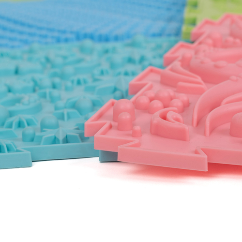 KiddyMoon Sensory Puzzle Mat for Kids Orthopedic Game Tiles, Multi, 9 Pieces